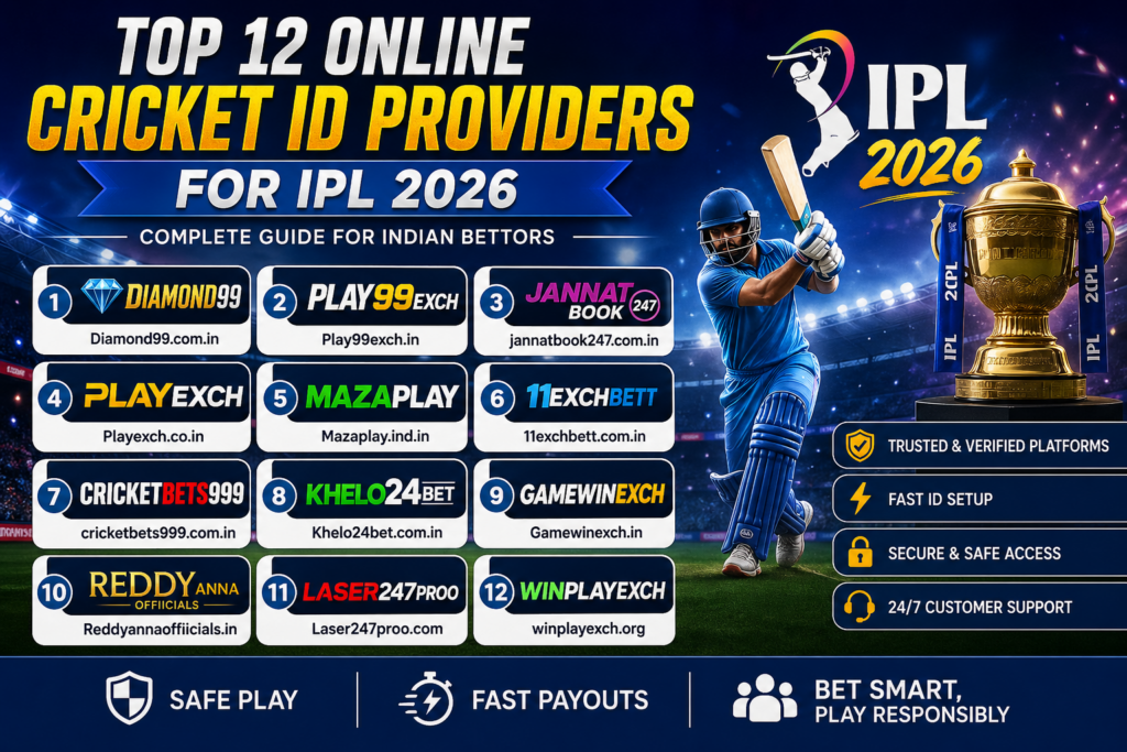 Top 12 Online Cricket ID Providers for IPL 2026