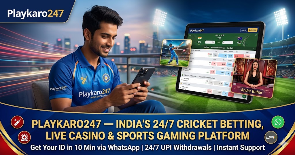 Playkaro247 — India's 247 Cricket Betting, Live Casino & Sports Gaming Platform