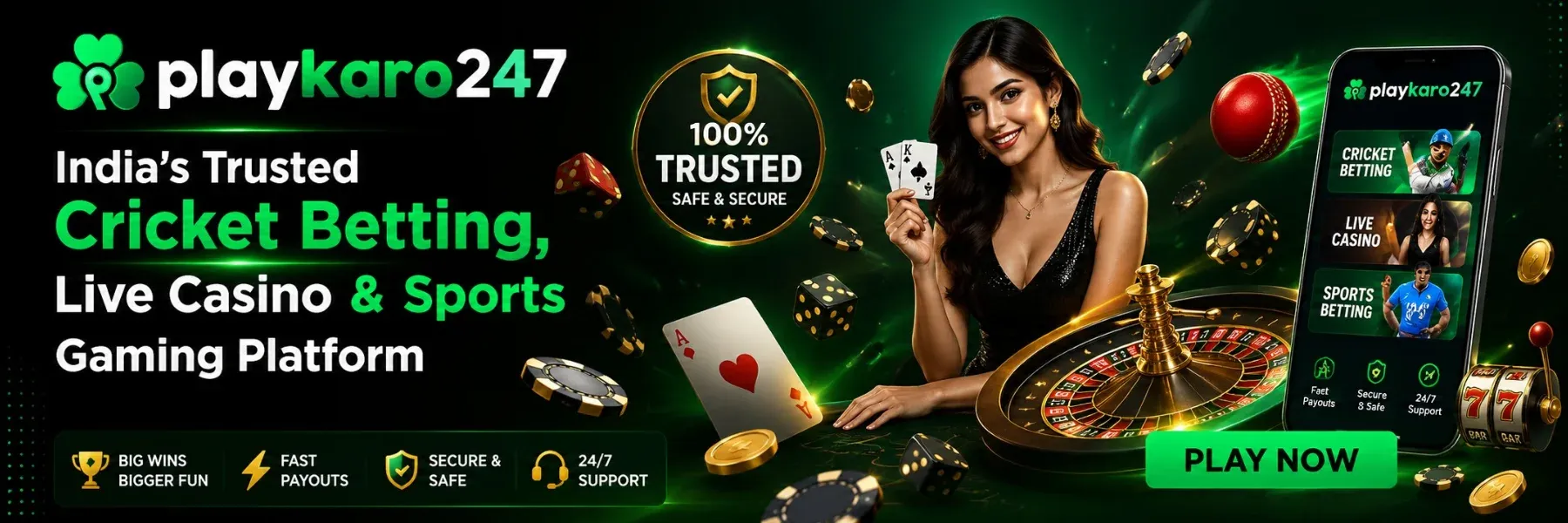 Playkaro247 — India’s Trusted Cricket Betting, Live Casino & Sports Gaming Platform